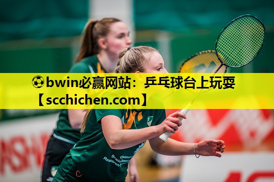 乒乓球台上玩耍